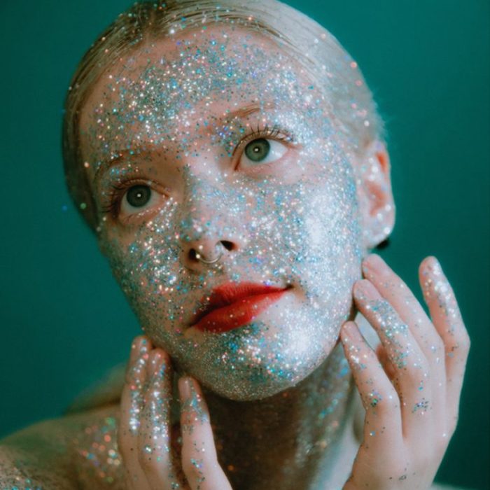 face glitter color photo